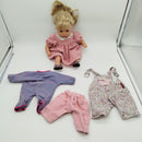 Schlafaugen-Puppe Baby-Puppe mit Zubehör