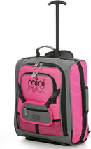 B-Ware Aerolite Kinderkoffer Trolley Koffer Mini Max Kids Reisekoffer Pink Rollen 30 L