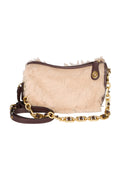 COACH Swinger Bag With Chain In Shearling and Leather