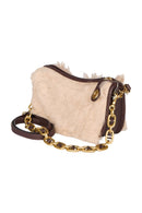 COACH Swinger Bag With Chain In Shearling and Leather