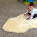 Reissner BABY-MEDLAM-75 medical-tanned genuine Merino sheepskin, natural shape, washable, length 75 cm+, colour: medium