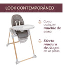 Chicco Polly Armonia Kinderhochstuhl für Babys von Geburt bis 40 kg, 9 Höhenstufen, klappbar, verstellbarer Fußstütze, Hochstuhl 3in1,Kompakt verstaubar, 4 Räder,mit neugeborenaufsatz, Braun