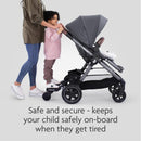 Lascal® BuggyBoard® Mini 3D, Kinderbuggy Trittbrett mit strukturierter Stehfläche, Kinderwagen Zubehör für Kinder von 2-6 Jahren (22 kg), kompatibel mit fast jedem Buggy und Kinderwagen, blau