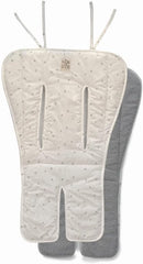 Jané Wendbare Sommer-Kinderwagenmatte, Baumwolle, Universal, atmungsaktives Material, Sommer, Grau