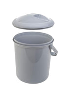 Rotho Babydesign Seau à Couches, 10 L, Dès La Naissance, Bella Bambina, Stone Grey (Gris Pierre), 20021 0286