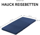 hauck Matelas Lit Parapluie Sleeper 120x60 cm, Epaisseur 5 cm, Pliable et Compact, Egalement Tapis de Jeu, Sac de Transport Inclus, Bleu
