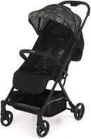 Foppapedretti Voilà Kompakter Kinderwagen für Kinder von 0–15 kg (0–3 Jahre), Einhand-Verschluss, freistehend, verstellbare Rückenlehne, tragbare Aufbewahrungsbox, Aluminiumrahmen, Graffiti-Design