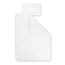 Julius Zöllner Kindersteppbett-Set 4-Jahreszeiten, Duo-Decke mit Druckknöpfen und Kissen, Größe 100x135 cm + 40x60 cm