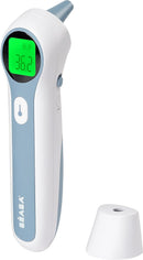 BÉABA - Fieberthermometer Kontaktlos - Infrarot Thermometer - Ohr und Stirnmessung - Digital - Raumtemperatur - Baby, Kinder und Erwachsenen-Modus - Ultraschnelle - Multi-funktional - Thermospeed