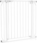 LIONELO Truus Slim Sicherheitstor, Verstellbare Breite von 75 bis 105 cm mit Press-Fit, Höhe 77 cm Öffnung in beide Richtungen Selbstverriegelung, abgerundete Kanten