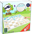 small foot Dame und Schach XXL Active aus Holz, FSC 100%-Zertifiziert, Outdoorspiel ab 6 Jahren, 12026
