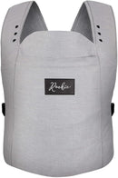 Rookie ROOKIE Premium Baby Carrier - Abdominal Harness Designed - Certified Biobomull - Ergonomic with Adjustable Lifespan - For Newborns from Birth up to 15kg (Grey)