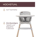 Chicco Zest, Kinderhochstuhl für Babys ab 6 Monaten bis 27kg, Leichter Hochstuhl mit verstellbarer Höhe und abnehmbarem Tablett, Kompakt verstaubar, Modernes Design