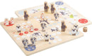 small foot Spielesammlung "4 Friends" aus Holz, Ludo, Leiterspiel, Pferderennen und Stapelspiel, ab 4 Jahren, 12228