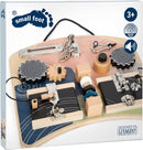 Small Foot Locks and Rotation Motor Activity Board, diverse motor skills fun for kids aged 3+ years, 12392
