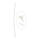 roba Himmelstange - Universal Himmelhalter in weiß - Ideal für Babybetten & Betthimmel - rund