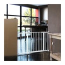 Safety 1st Easy Close Metal Gate, Treppenschutzgitter ohne Bohren, 73–80 cm (bis 108 cm erweiterbar), leicht schließbares Türschutzgitter, mit 1 Hand öffnen, kein Bohren, Zweifachsicherung, Weiß