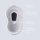 Rotho Babydesign TOP Badewanne - recycelt - Badewanne - Babybadewanne - Kinderbadewanne - Duschbadewanne - grau