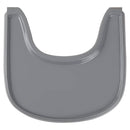 Hochstuhltablett passend für Stokke Tripp Trapp Stuhl mit glatter Oberfläche und starker Saugkraft - Hergestellt aus lebensmittelechtem Kunststoff (BPA BPS BPF blei- und phthalatfrei)-Grau