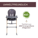 Chicco Polly Essential, Kinderhochstuhl für Babys Von 0 Monaten bis 15 kg, 3 Neigepositionen, 7 Höhenstufen, verstellbarer Fußstütze, Kompakt verstaubar, Modernes Design, Dunkelgrau
