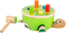 small foot Klopfspiel Schildkröte aus Holz, FSC 100%-Zertifiziert, Motorikspiel, ab 12 Monaten, 11221, Mehrfarbig