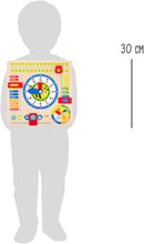 small foot Lerntafel aus Holz, zum Lernen von Datum, Uhrzeit, Jahreszeiten und Wetter, ab 3 Jahren, 4765