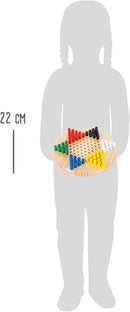 small foot Gesellschaftsspiel Halma aus Holz, Denkspiel für 2-6 Spieler, für Kinder ab 5 Jahre, 2940, Nee