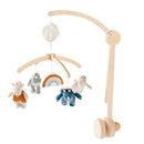 NOUKIE'S Musikalisches Mobile - Tiga, Stegi & Ops die Dinosaurier - Brahms Melodie - Kompatibel mit Wiege, Gitterbett und Laufstall - Ideal ab der Geburt zur Beruhigung des Babys