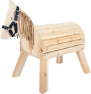 small foot Holzpferd kompakt, Reitpferd mit Halfter für Kinder, für Drinnen und Draußen geeignet, ab 3 Jahren,12313