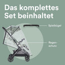 Easywalker Jackey² Buggy & Kinderwagen 0-22 kg, Leichtgewicht, Automatisch Faltbar, Babyschalen Kompatibel, inkl. Regenschutz – Agave Grün