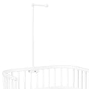 babybay Mobilehalterung passend für alle Modelle mit Rundstäben, weiß lackiert, 1 Stück (1er Pack)