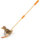 small foot Schiebetier Ente mit beweglichem Kopf aus Holz, hilft beim Laufenlernen, Schiebespielzeug für Kinder ab 18 Monaten, 12493