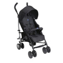 Chicco Echo Lite Kinderwagen, Buggy ab Geburt bis 22 kg, verstellbare Rückenlehne, geräumiger Sitz, Stoßstangenmanschette, Schirmbuggy, Zwillingsbremsen und schwenkbare Vorderräder, Schwarz