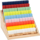 small foot Rechenstäbchen XL-Lernbox "Educate", aus Holz, farbenfroh, schulen das Zahlenverständnis, ab 4 Jahren, 12214