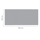 roba Reisebettmatratze 'roba Style' 60x120cm für Babys & Kinder - Faltbare Matratze für Reisebett und Babybett - Klappmatratze inkl. Tragetasche - Hellgrau