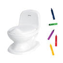 Nûby - My Real Potty - Töpfchen mit realistischem Spülgeräusch & Badekreiden - Promo Pack