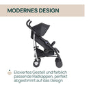Chicco Echo Lite Kinderwagen, Buggy ab Geburt bis 22 kg, verstellbare Rückenlehne, geräumiger Sitz, Stoßstangenmanschette, Schirmbuggy, Zwillingsbremsen und schwenkbare Vorderräder, Schwarz