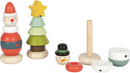 small foot Display Stapelfiguren Weihnachten und Winter aus Holz, 9er-Set, für den Adventskalender, kleines Wichtel-Geschenk oder Mitbringsel, 12677