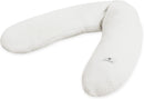 Julius Zöllner Musselin Stillkissen ca. 190 cm | Füllung 42 Liter EPS-Mikroperlen | Made in Germany | Bezug aus 100% Baumwollmusselin | OEKO-TEX® STANDARD 100 | Ivory