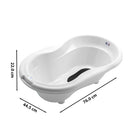 Rotho Babydesign TOP Badewanne - recycelt - Badewanne - Babybadewanne - Kinderbadewanne - Duschbadewanne - weiss