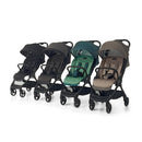 Foppapedretti Leichter Kinderwagen Ciao, für Kinder von 0 – 22 kg (0 – 4 Jahre), 1 Hand Verriegelung, Self-Standing, verstellbare Rückenlehne, gedämpfte Räder, Gepäckträger, Aluminiumrahmen, Schwarz