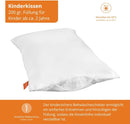 sleepling 197121 Kinder Betten Set | Kinderkopfkissen Kissen 40 x 60 cm + Bettdecke 100 x 135 cm Ganzjahresdecke | Mikrofaser Decke | Ökotex | Wärmeklassengarantie | Made in EU, weiß