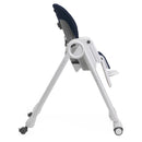 Chicco Polly Magic Relax Hochstuhl für 0 Monate - 3 Jahre (15 kg), verstellbar mit 4 Rädern, neigbar zur Babywippe, kompakte Verriegelung, Spielleiste und Sitzkissen, blau