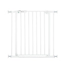 hauck Clear Step Autoclose 2, Weiß - Schutzgitter Treppe Tür 75–80 cm, Kindersicheres Absperrgitter mit flachem Einstieg, Türgitter mit Auto Close, 1 Hand Öffnung, ohne Bohren - nur für Innen