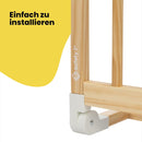 Safety 1st Wooden Bed Rail 110cm, Bettgitter Rausfallschutz, 18 Monate–5 Jahre, Verstellbares Bettschutzgitter, Automatische Sperre, FSC®-zertifiziertes Holz, Leicht zu Falten und Lagern, Natural Wood