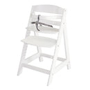 roba Treppenhochstuhl Sit Up III - Mitwachsender Baby Hochstuhl - ab 6 Monaten - Kinderhochstuhl aus Holz weiß - Stuhl bis 50 kg belastbar