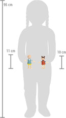small foot Biegepuppen-Familie aus Holz, 6 Puppen, detailreich, flexibel und strapazierfähig, ab DREI Jahren, 11804