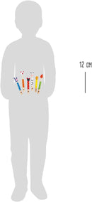 small foot Tierpfeifen aus Holz, 6er Set, Partyartikel, Tröte für Geburtstag, kleines Mitbringsel ab 3 Jahren, 7744