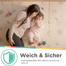 Nuby – Wendbare Spielmatte – Sichere Baby-Spielmatte – Leicht und Faltbar – Einfach zu Falten, Verstauen und Transportieren – Mit Lustigem Design – 200x150x1cm – Babyspiel ab Geburt