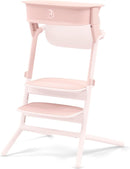 Cybex Gold LEMO Lederturm-Set, zur Umwandlung des LEMO Hochstuhls in einen Lernturm, 1-5 Jahre (bis 25 kg), inklusive 2 rutschfester Silikonmatten für Sitz und Fußstütze, Perlmuttrosa (Rosa)